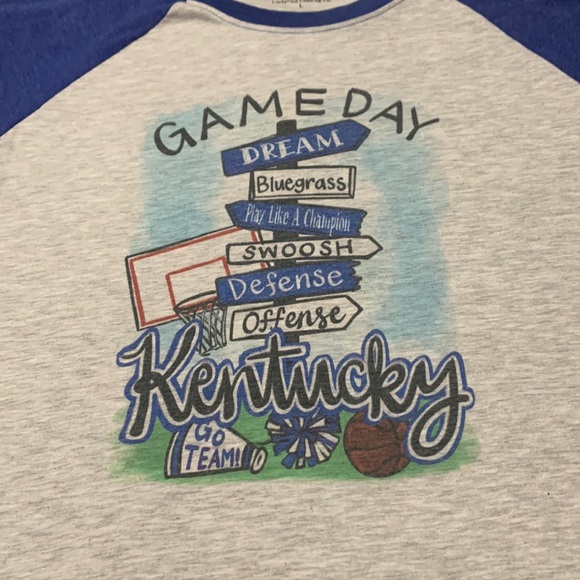 Ladybird Clothing Co. Tops - Ladybird Clothing Co. “Kentucky Gameday” 3/4 Sleeve Shirt, GUC, Size Large